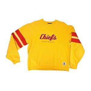Vintage Kansas City Chiefs Gold Sweatshirt Gridiron Classic NFL Reebok Football